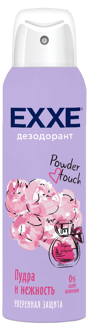 Дезодорант женский Exxe Пудра и нежность Powder touch, 150 мл