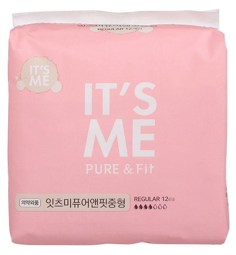 Прокладки гигиенические IT'S ME Pure&Fit из органического хлопка с крылышками 3 капели, 12 шт