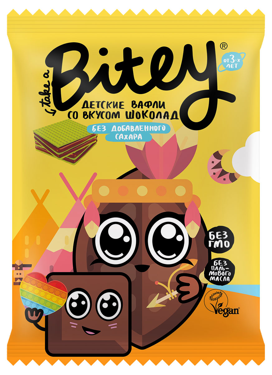 Take a Bitey | Вафли Take a Bitey со вкусом шоколада, 35 г