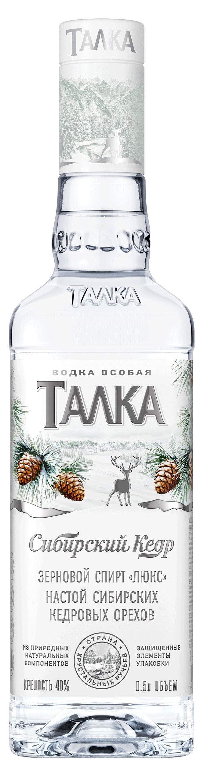 Талка | Водка «Талка» Сибирский кедр Россия, 0,5 л