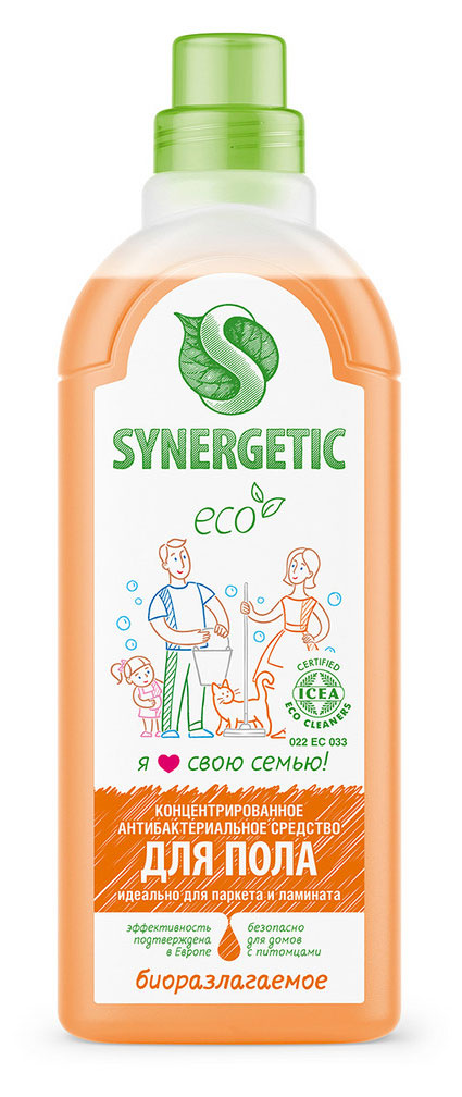 Средство для мытья пола Synergetic, 1 л