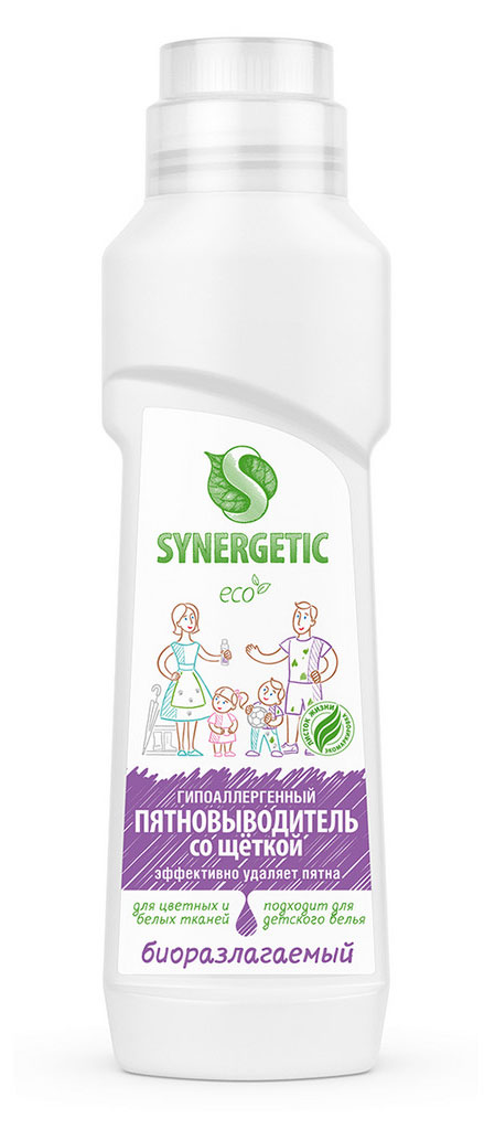 Пятновыводитель со щёткой Synergetic, 250 мл