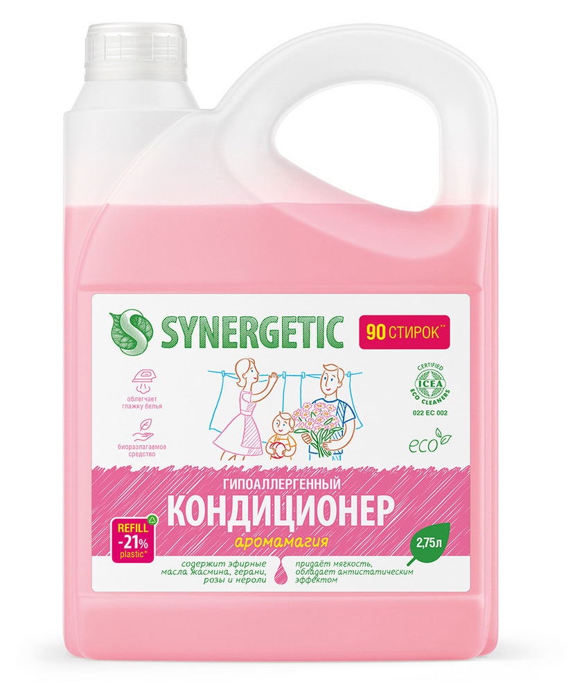 Кондиционер для белья Synergetic Аромамагия, 2,75 л