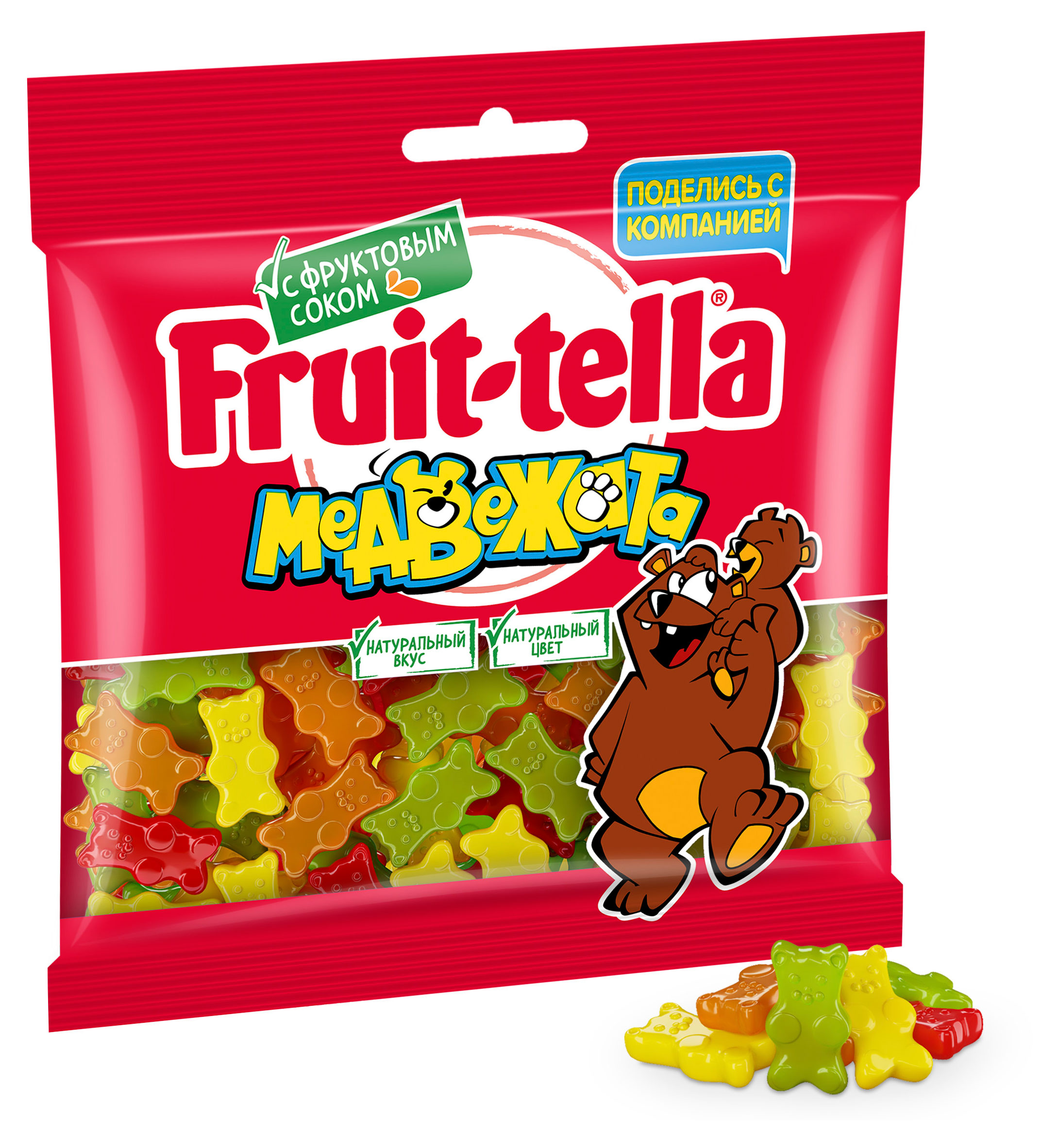 Мармелад жевательный Fruittella Медвежата, 150 г