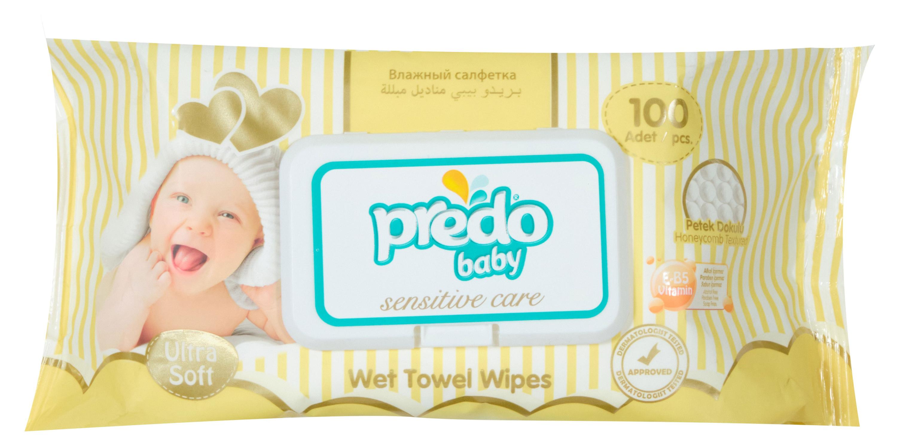 Predo | Влажные салфетки детские Predo Baby, 100 шт