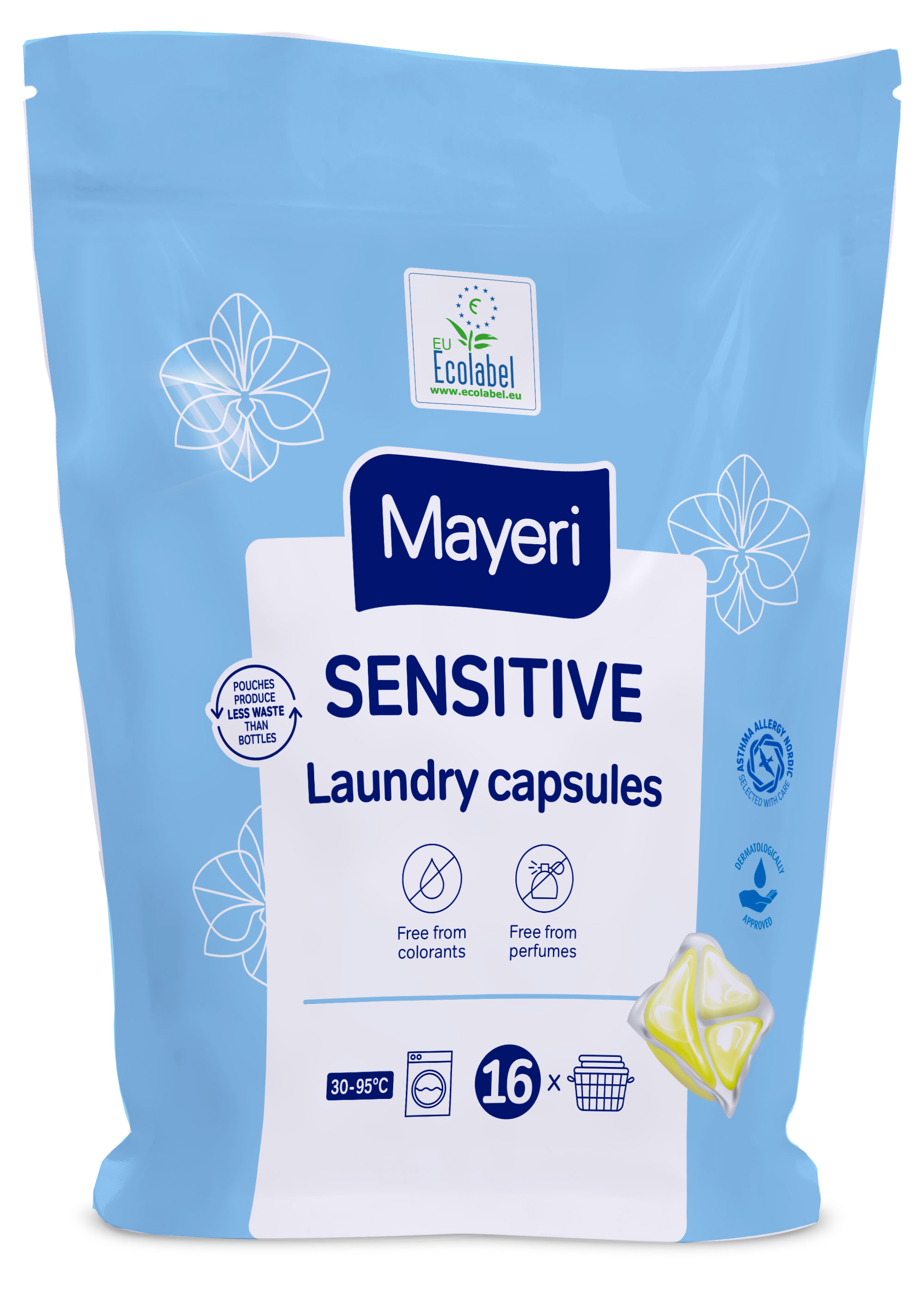 Mayeri | Капсулы для стирки Mayeri Sensitive, 16 шт