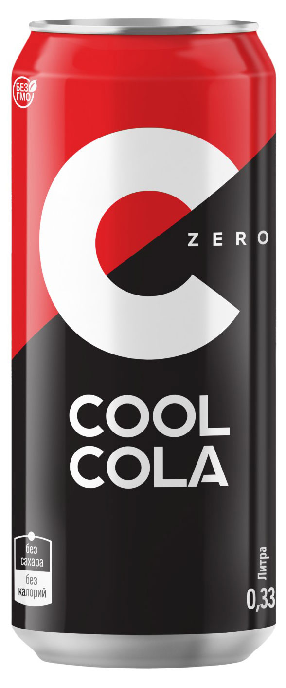 Cool Cola | Напиток газированный Cool Cola Zero, 330 мл