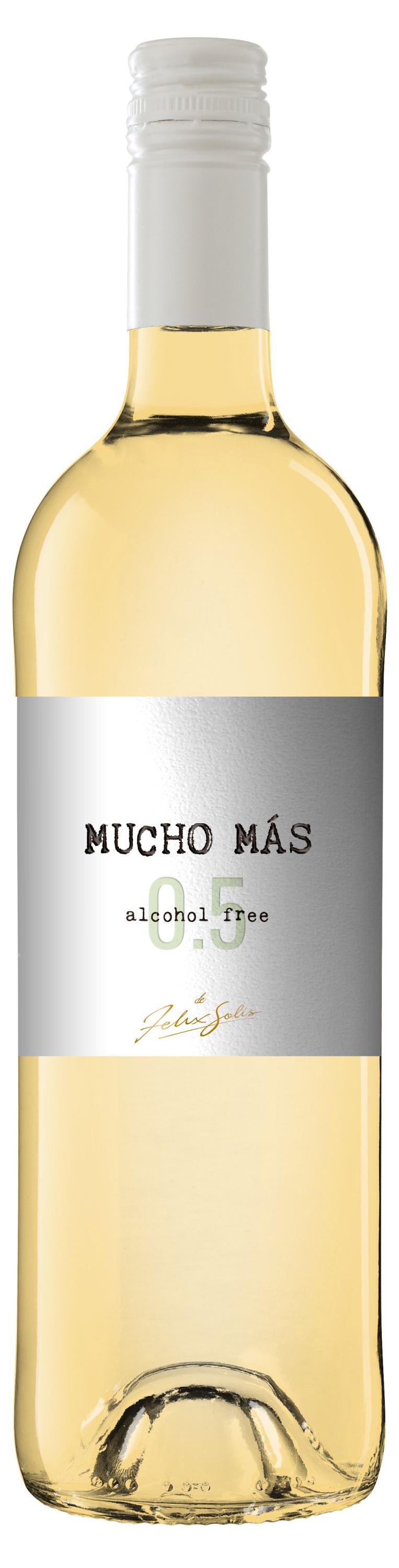 Mucho Mas | Вино безалкогольное Mucho Mas white alcohol free белое полусухое Испания, 0,75 л