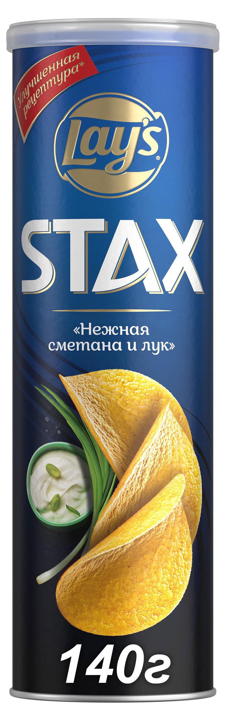 

Чипсы картофельные Lay's STAX со вкусом нежной сметаны и лука, 140 г