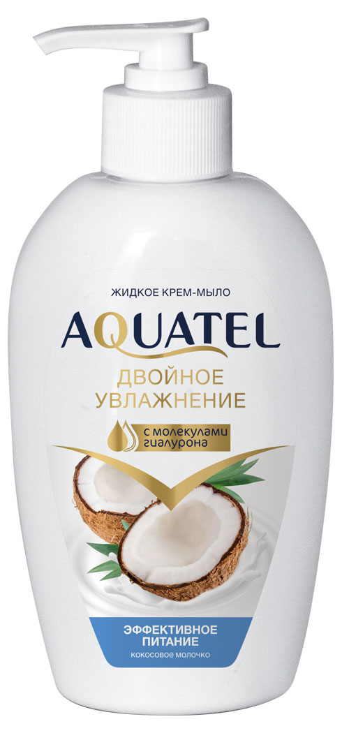 Aquatel | Крем-мыло Aquatel кокосовое молочко, 280 г