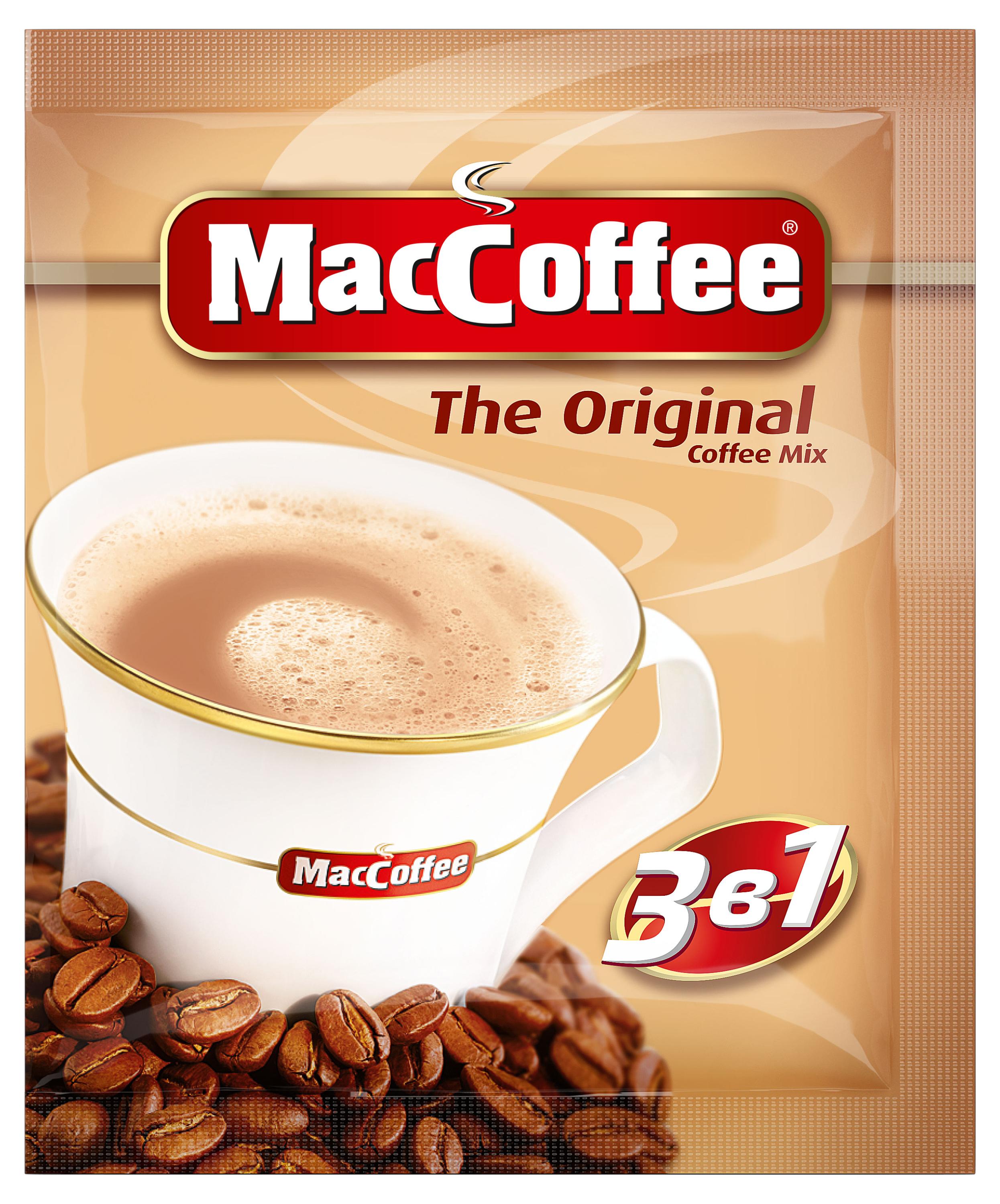 MacCoffee | Кофейный напиток MacCoffee Original 3в1 растворимый, 20 г