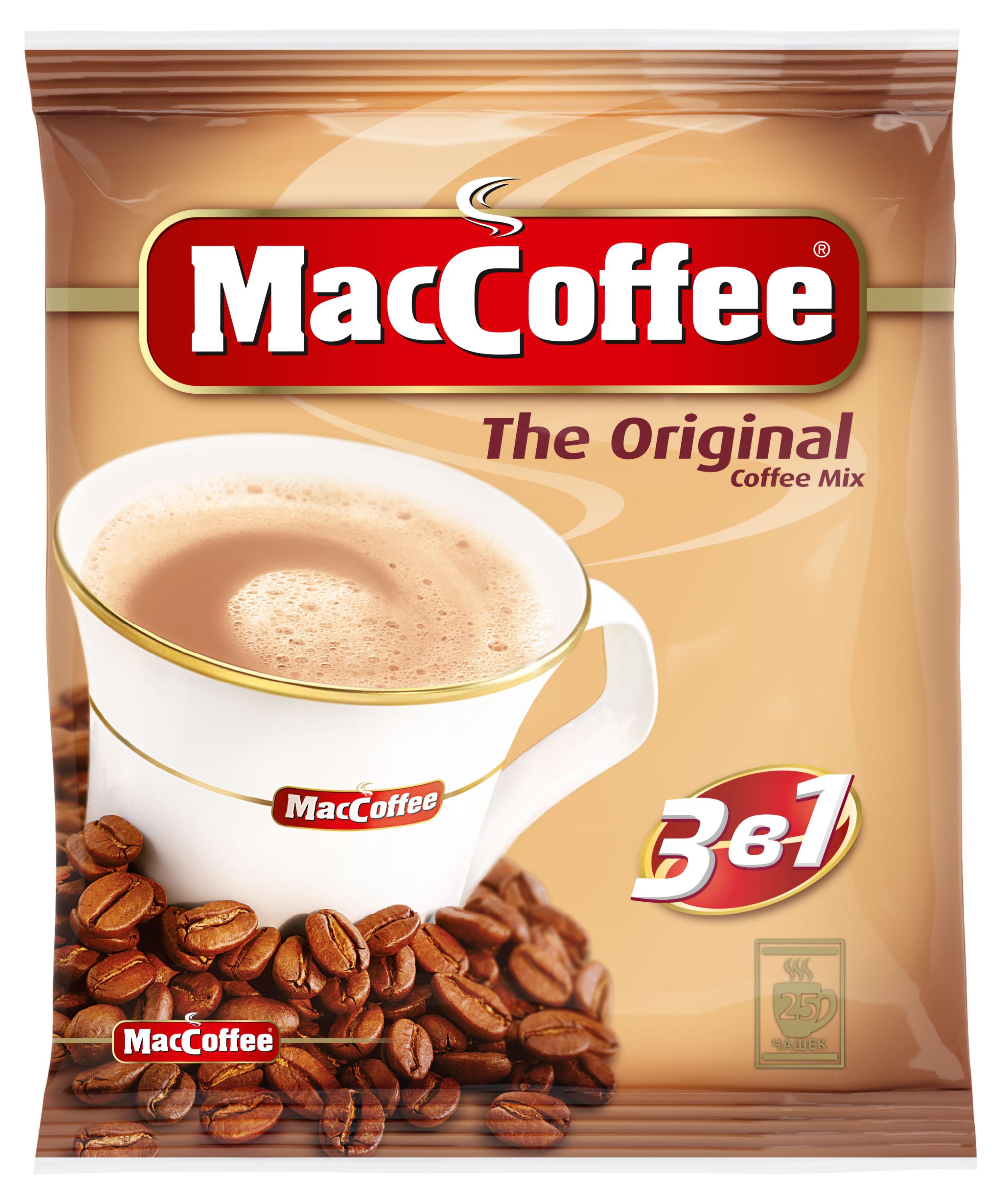 Кофейный напиток MacCoffee Original 3в1 растворимый, 25 шт х 20 г