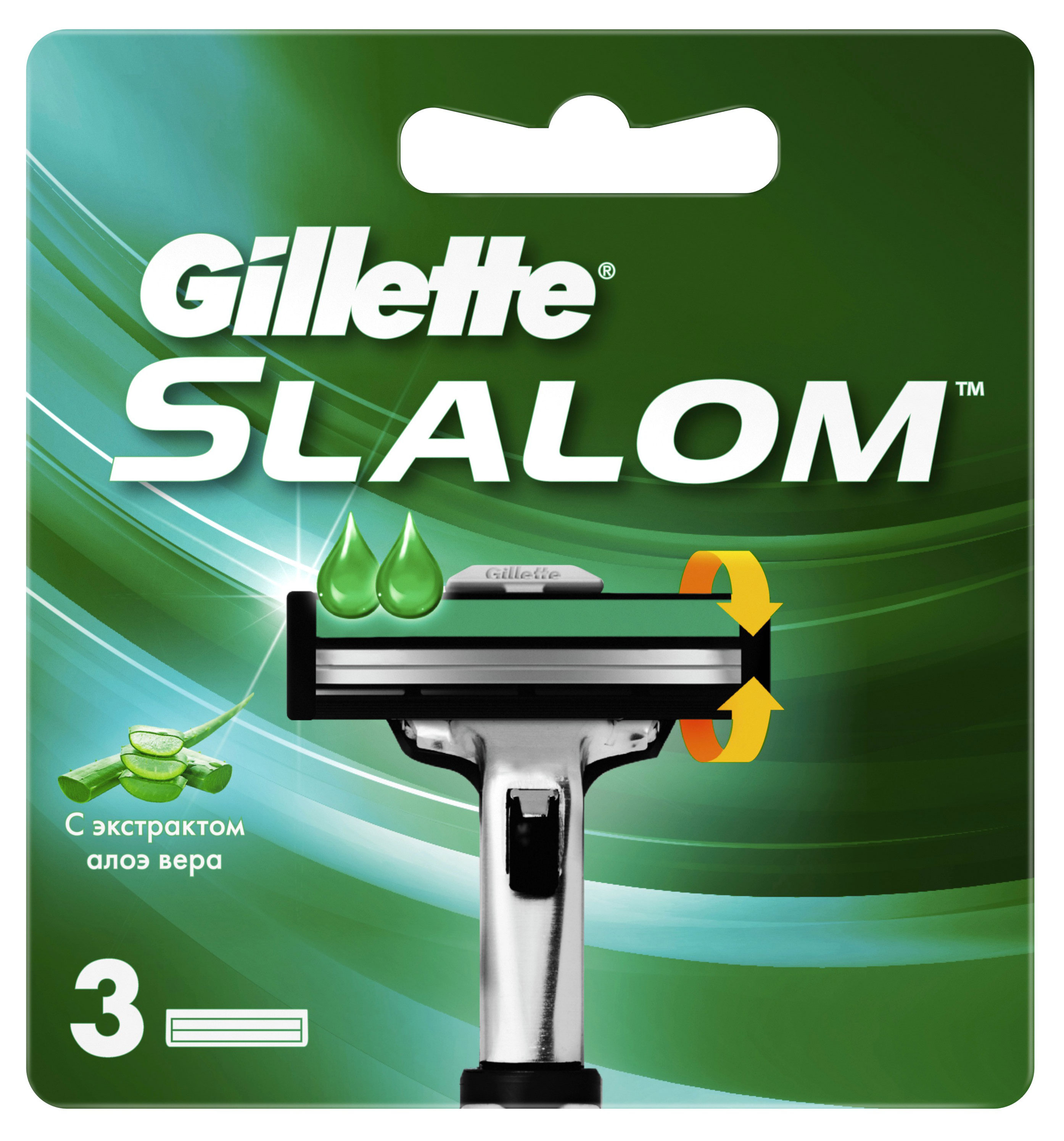 Сменные кассеты Gillette Slalom, 3 шт