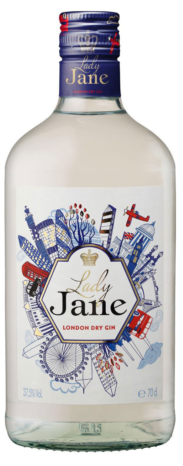 Джин Lady Jane London Dry Бельгия, 0,7 л