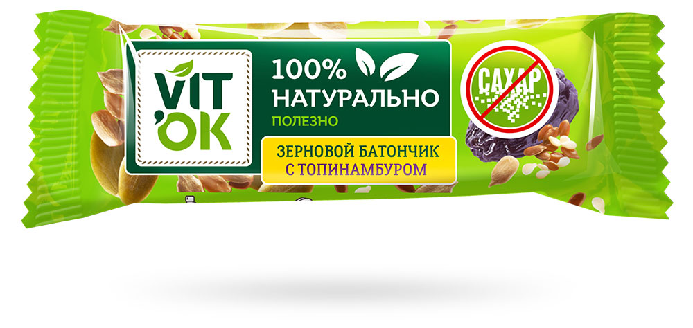 "VITok" | Батончик неглазированная VITok с топинамбуром, 30 г