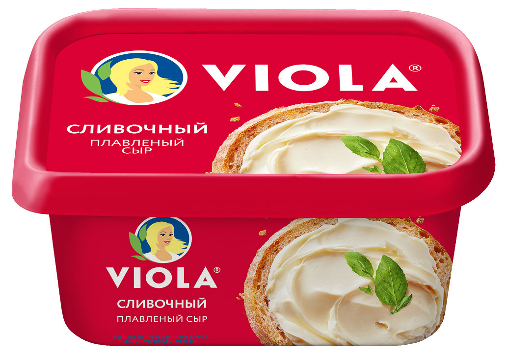 Сыр плавленый сливочный Viola БЗМЖ, 400 г