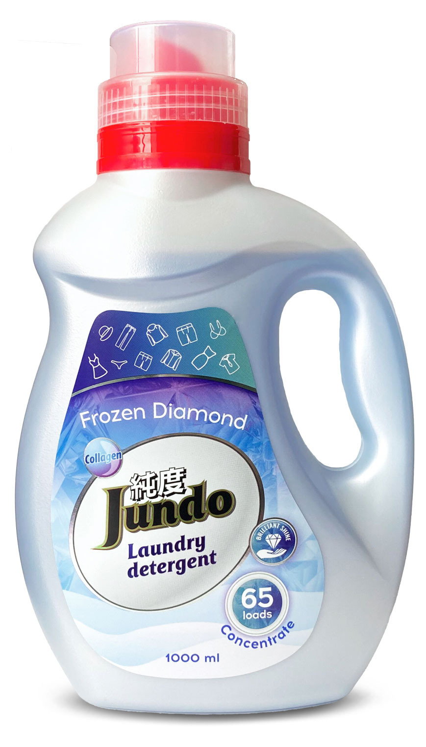 Jundo | Гель для ежедневной стирки Jundo Universal Frozen Diamond Универсальный, 1 л (65 стирок)