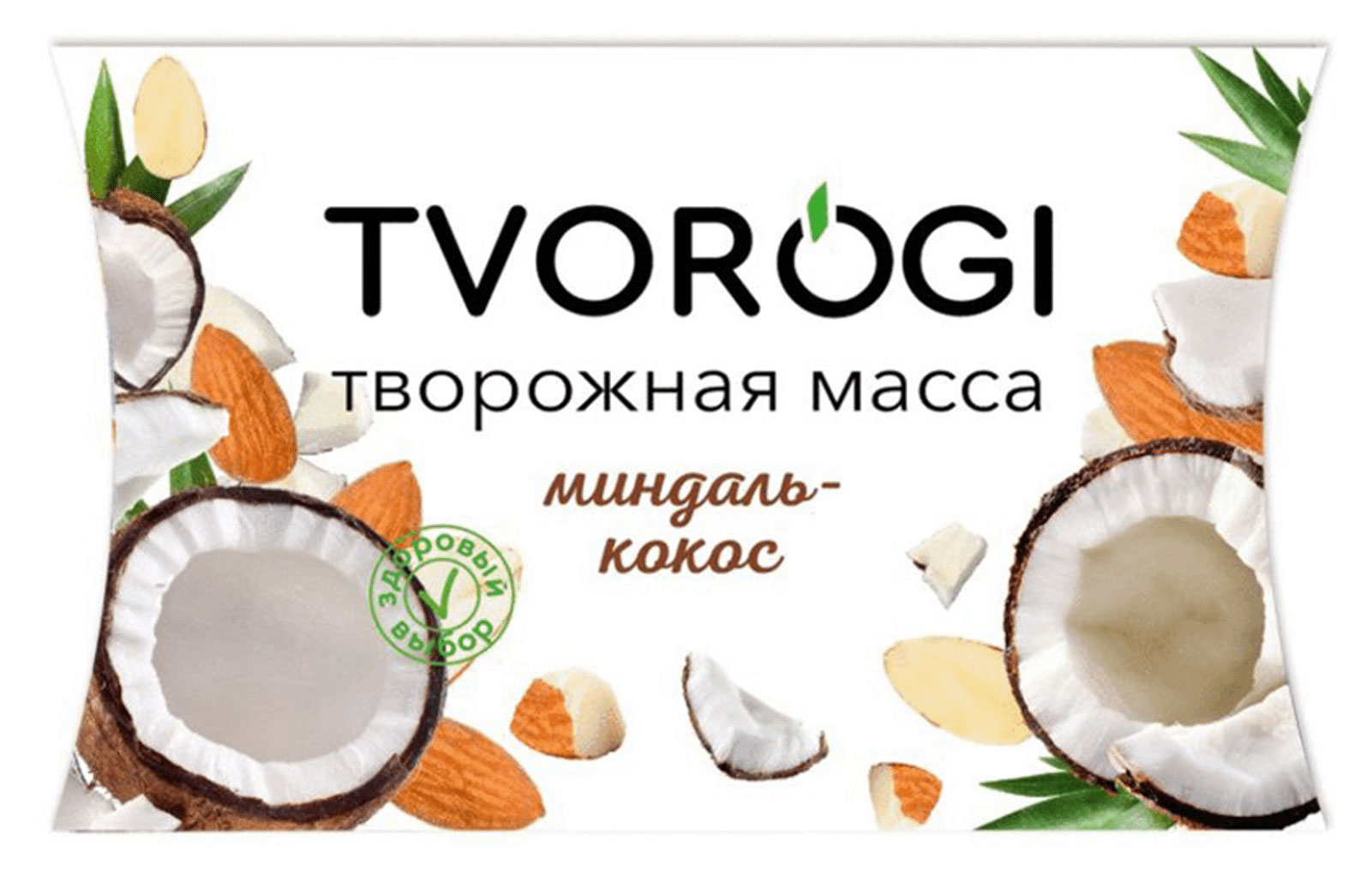 Tvorogi | Масса творожная Tvorogi миндаль-кокос 3,5%, 170 г