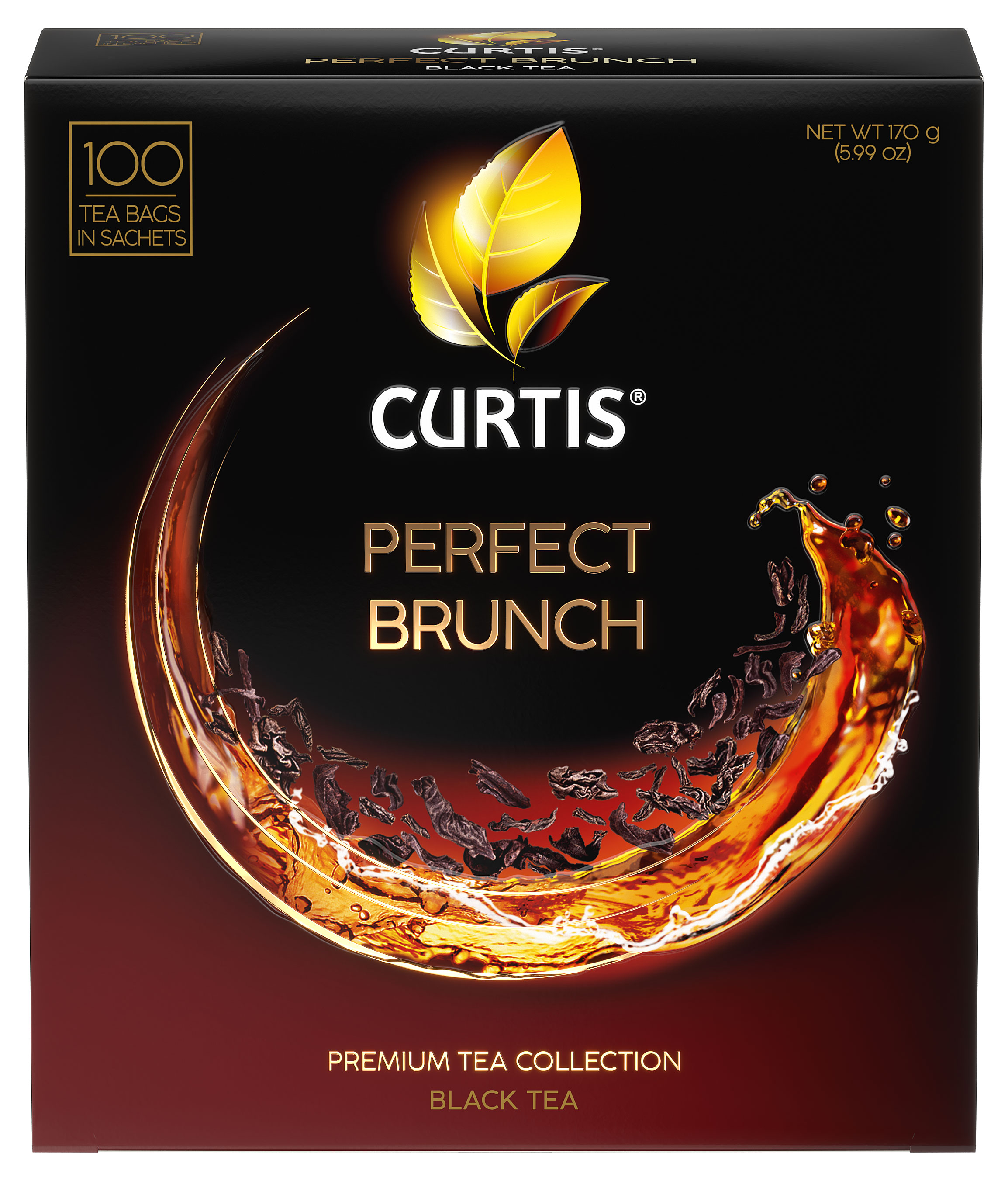 Чай черный CURTIS Perfect brunch в пакетиках, 100х1,7 г