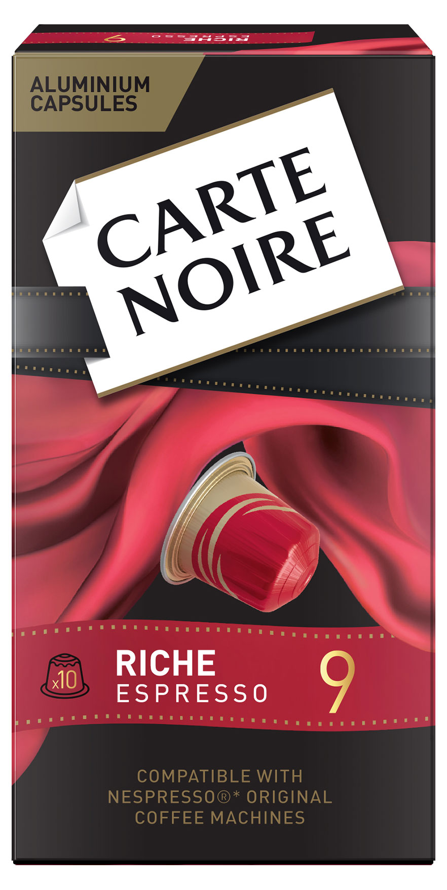 Кофе в капсулах Carte Noire Rich Espresso № 9 для системы Nespresso, 10 шт, 52 г