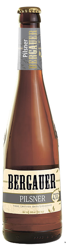Пиво светлое Bergauer Pilsner 4,1%, 0,5 л