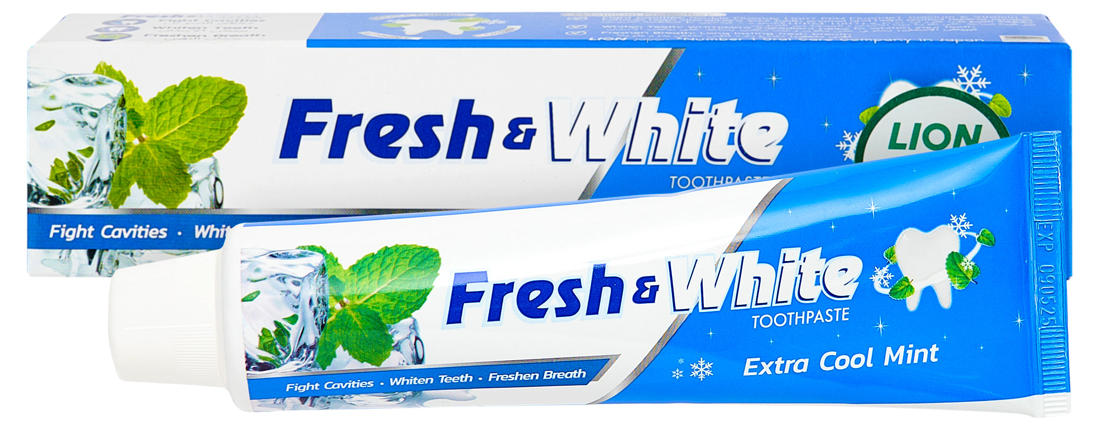 Зубная паста Lion Fresh&White отбеливающая супер прохладная мята, 160 г