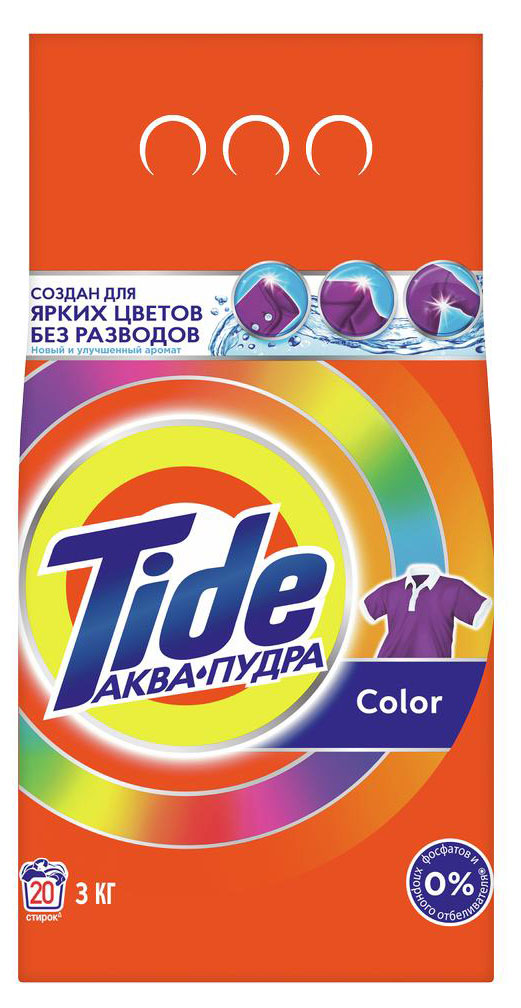 Tide | Стиральный порошок Tide Автомат Color, 3 кг (20 стирок)