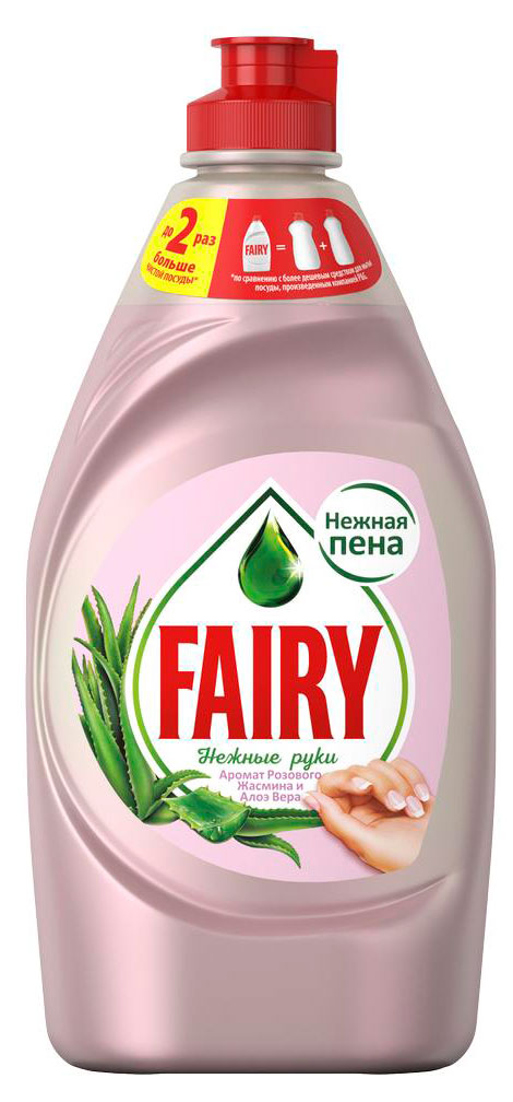 

Средство для мытья посуды Fairy Нежные ручки Розовый жасмин и Алоэ Вера, 450 мл