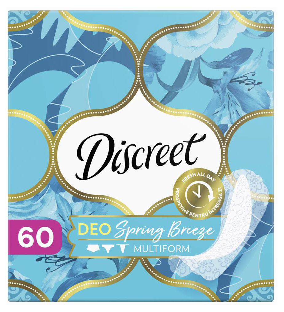 Discreet | Прокладки ежедневные Discreet Deo Spring Breeze Multiform Trio, 60 шт