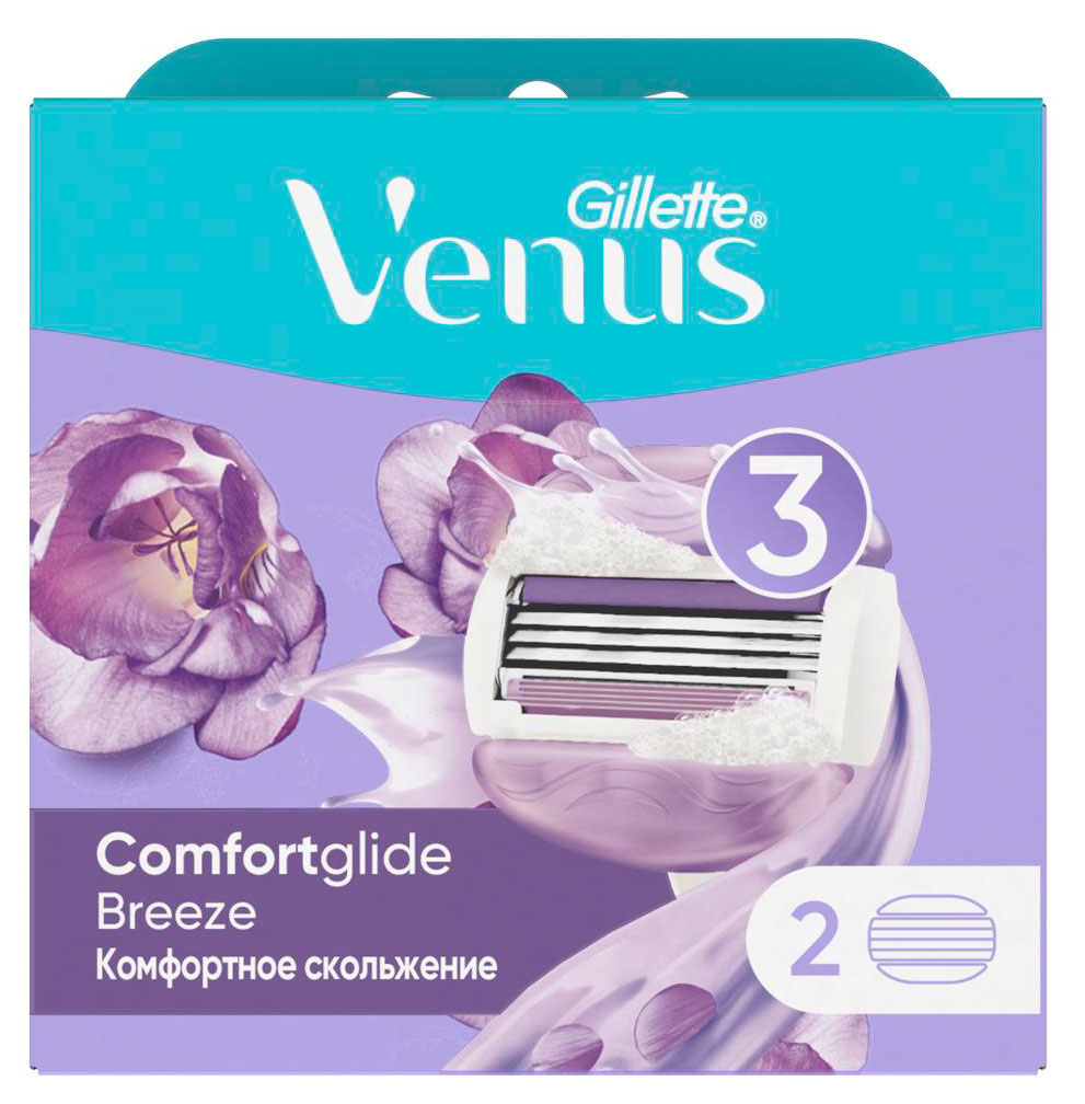 Venus | Cменные кассеты для бритья Venus Breeze, 2 шт