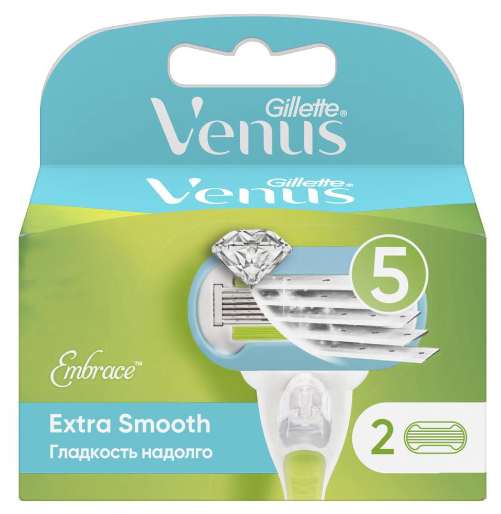 

Сменные кассеты для бритья Venus Extra Smooth, 2 шт