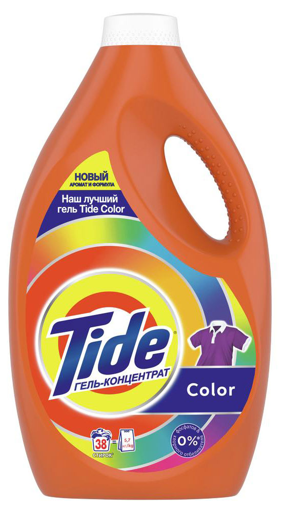 Tide | Гель для стирки Tide Color, 2.4 л (38 стирок)