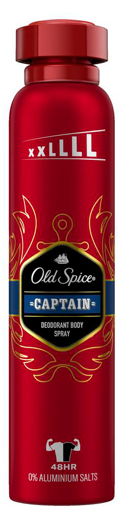 Мужской аэрозольный дезодорант для тела Old Spice Captain, 250 мл