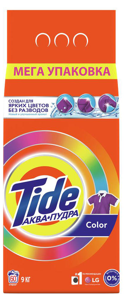 Стиральный порошок Tide Автомат Color, 9 кг (60 стирок)