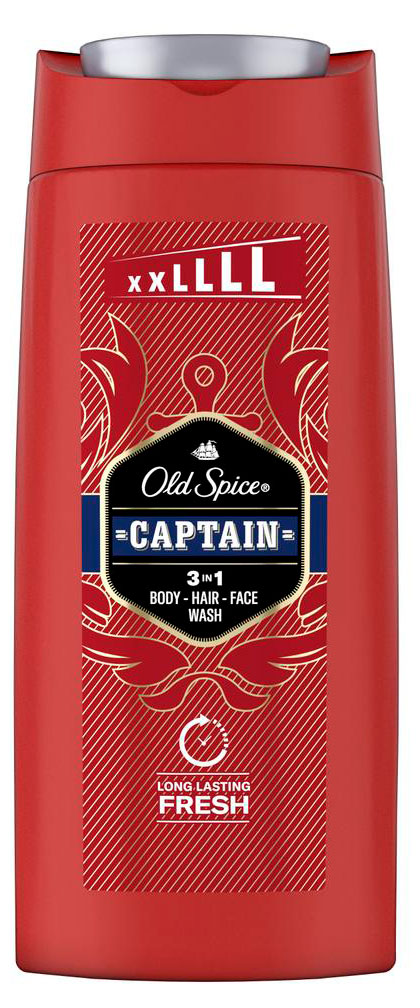 Гель-шампунь для душа Old Spice Captain, 675 мл