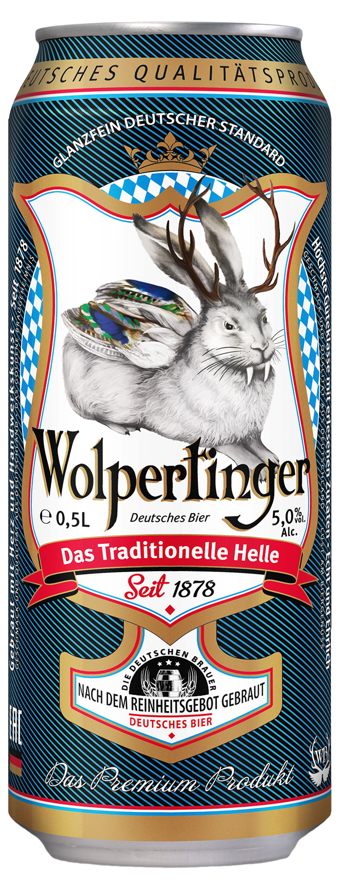 Wolpertinger | Пиво Wolpertinger Das Traditionelle Helle светлое фильтрованное 4,9%, 500 мл