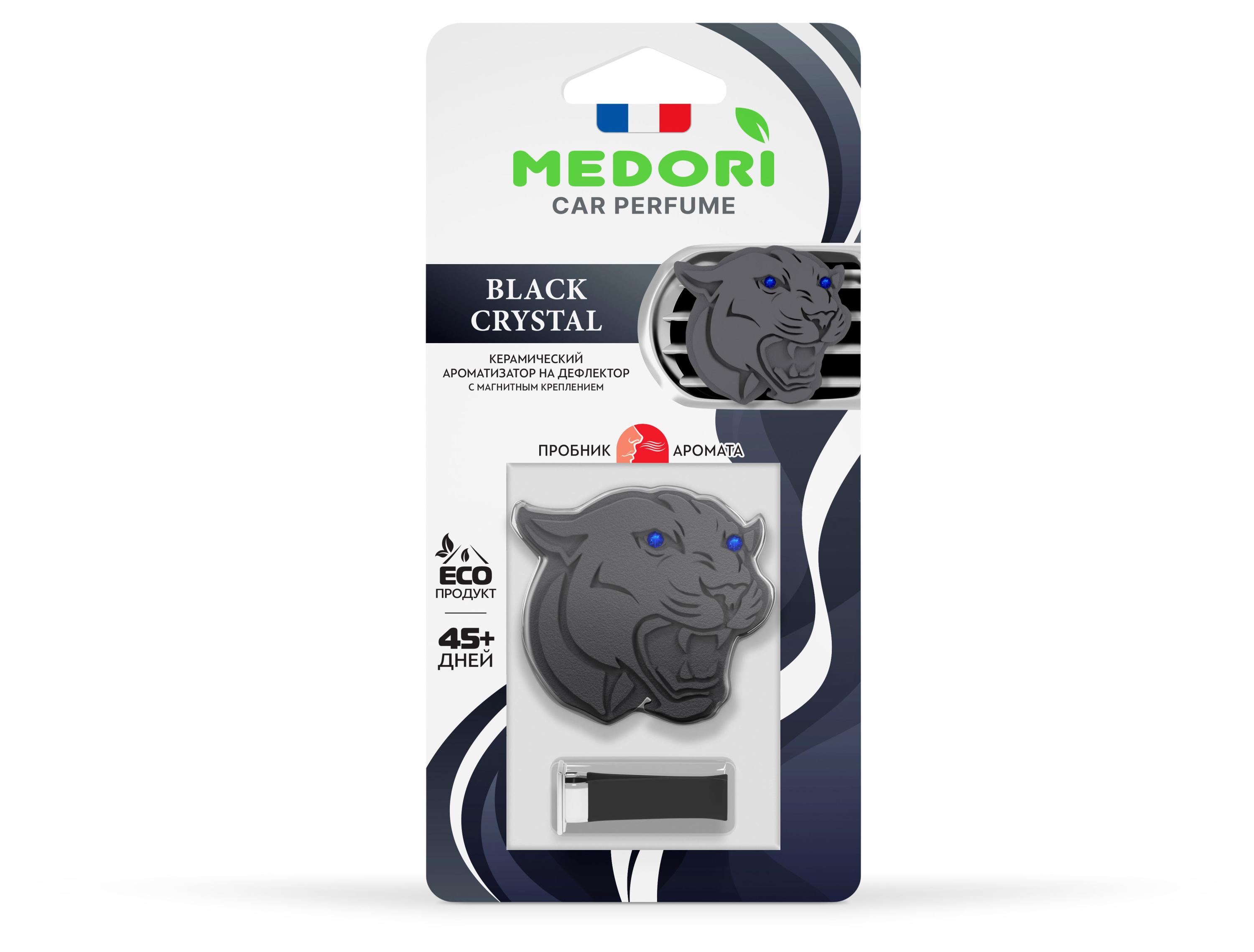 Ароматизатор Medori 2D Black Crystal на дефлектор