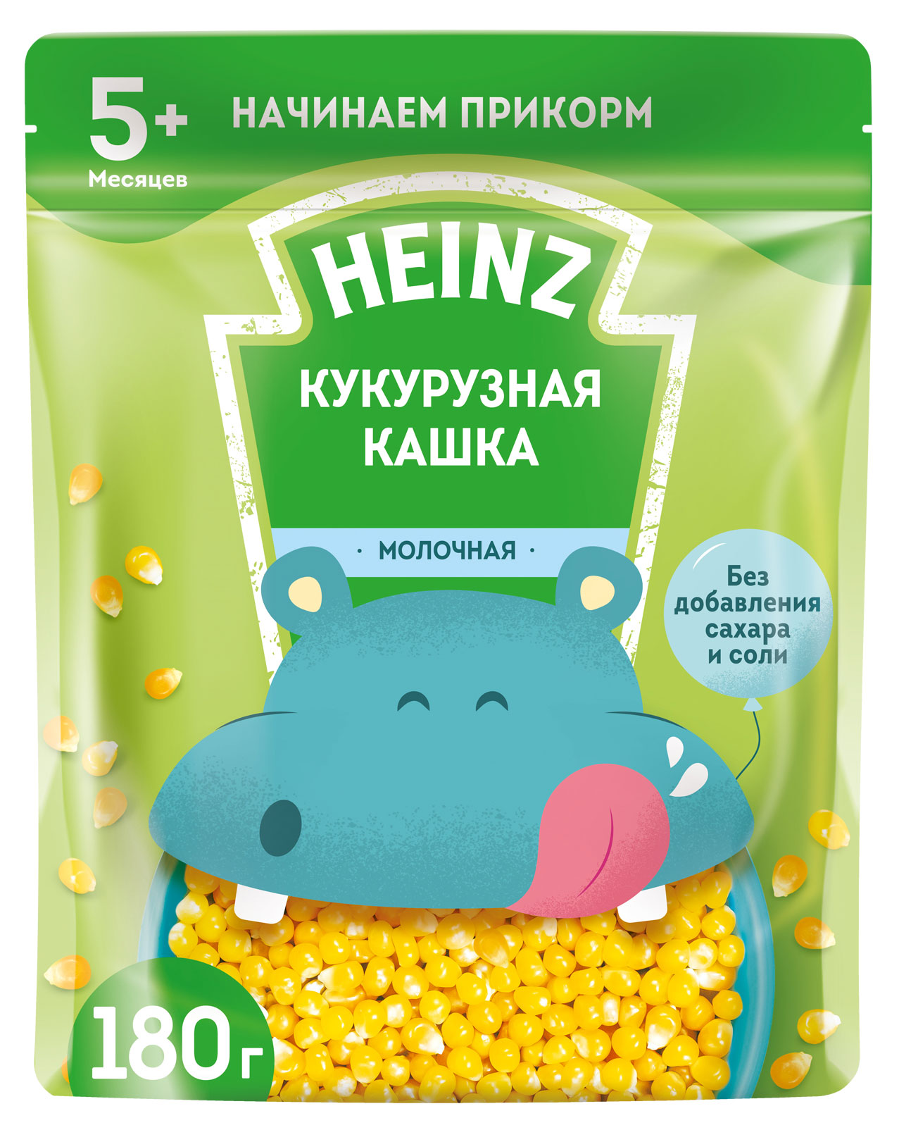 Каша молочная Heinz кукурузная с 5 мес., 180 г