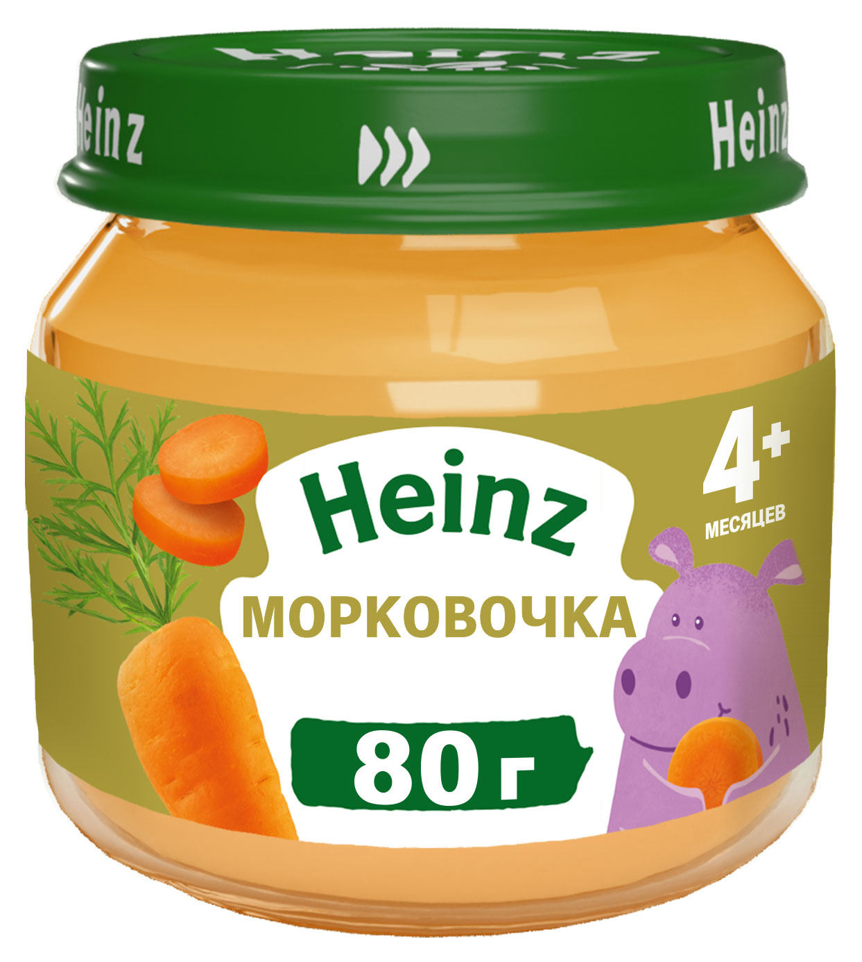 Пюре Heinz Морковочка с 4 мес., 80 г