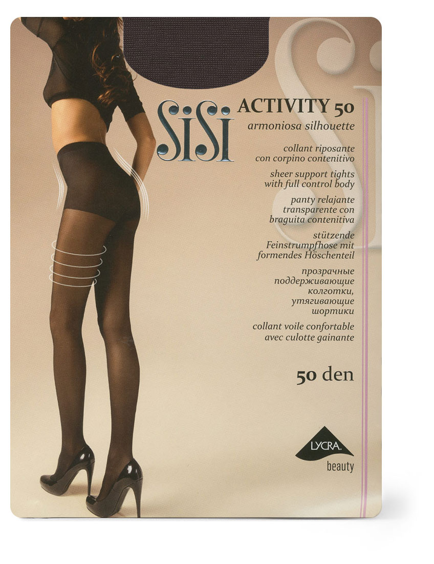 Колготки женские SiSi Activity 50 den grafite, р 3