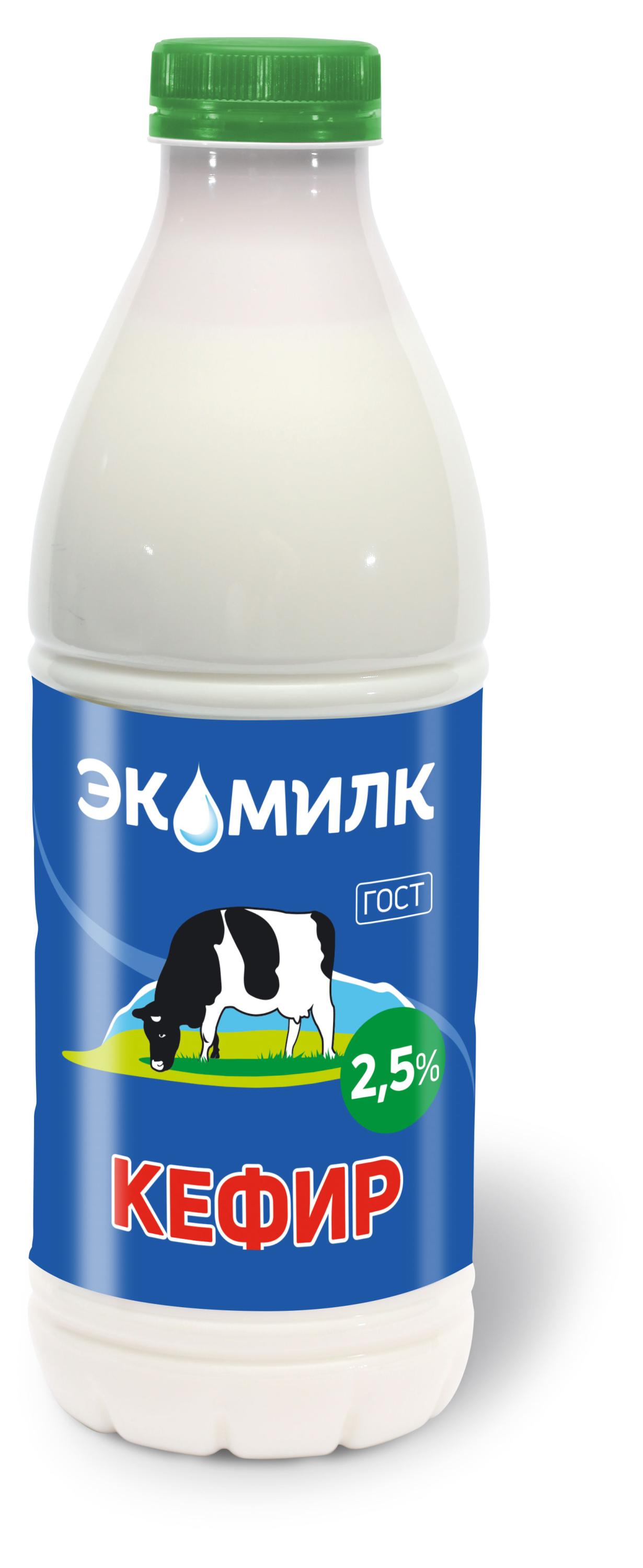 Экомилк | Кефир «Экомилк» 2,5% БЗМЖ, 930 мл