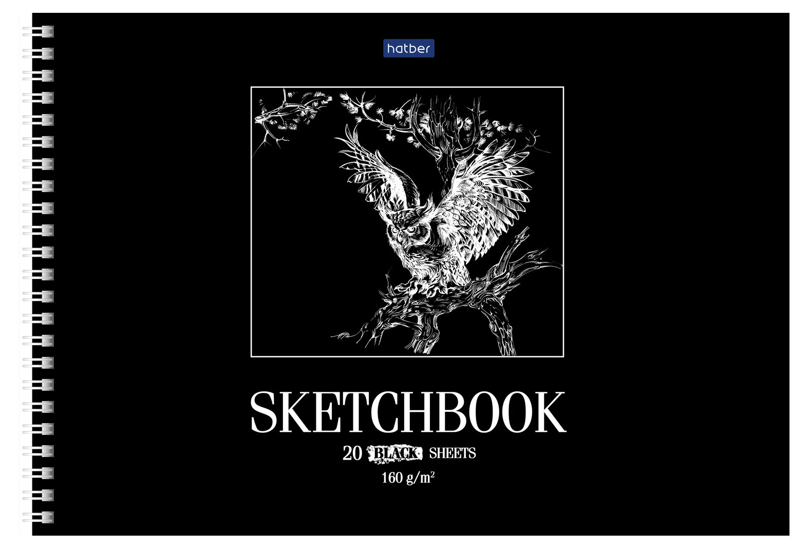 Альбом для рисования Hatber SketchBook А4, 20 л