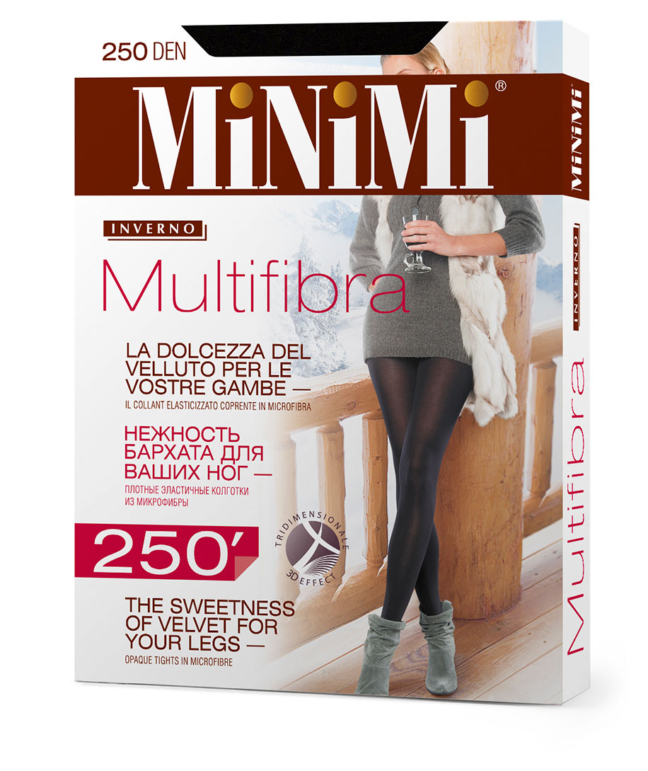 Колготки женские MINIMI Multifibra 250 den Nero, р. 2