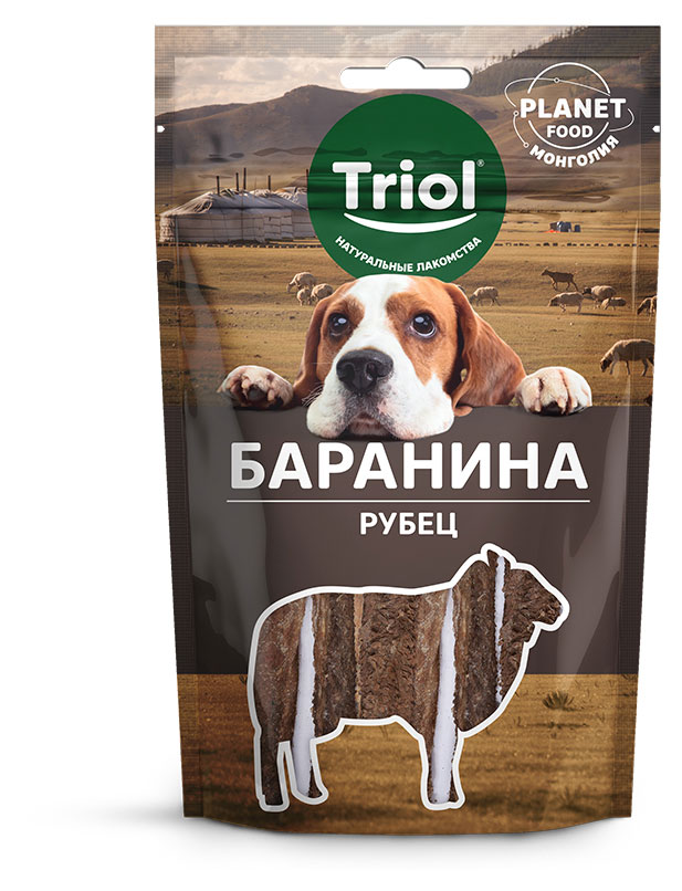 Лакомство для собак Triol Баранина рубец, 30 г