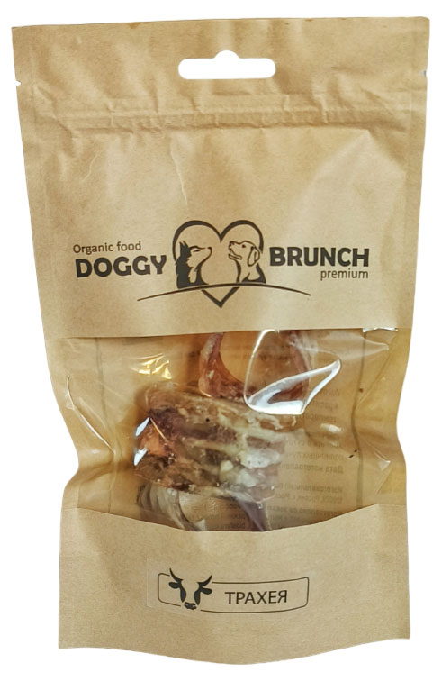 Лакомство для собак DOGGYBRUNCH Трахея говяжья кольцами, 30 г