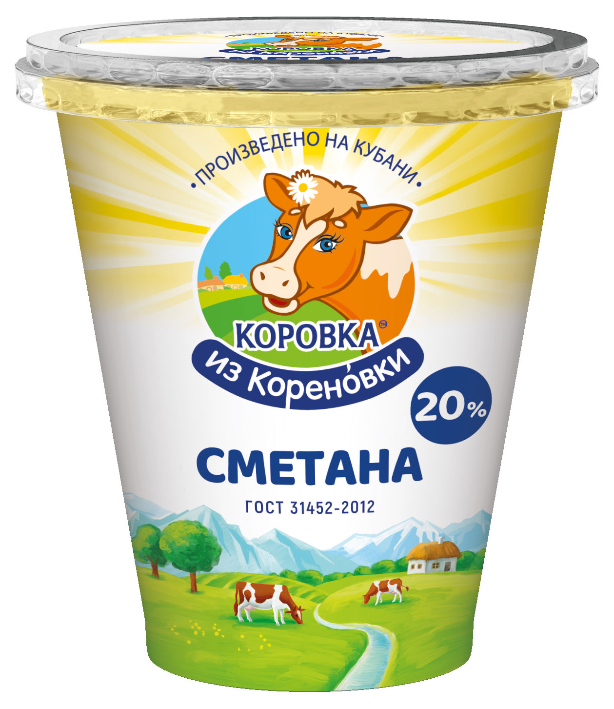 Сметана «Коровка из Кореновки» 20%, 300 г