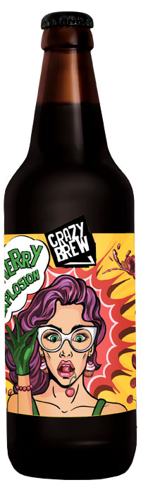 

Пиво Crazy Brew вишня 5%, 500 мл