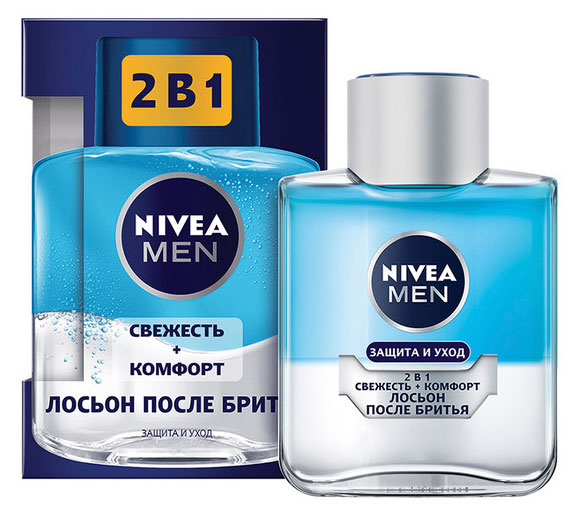 Лосьон после бритья NIVEA MEN 2в1 Защита и уход: свежесть + комфорт, 100 мл