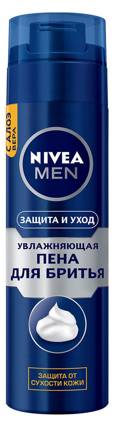 Пена для бритья NIVEA MEN Защита и уход против сухости кожи, 200 мл