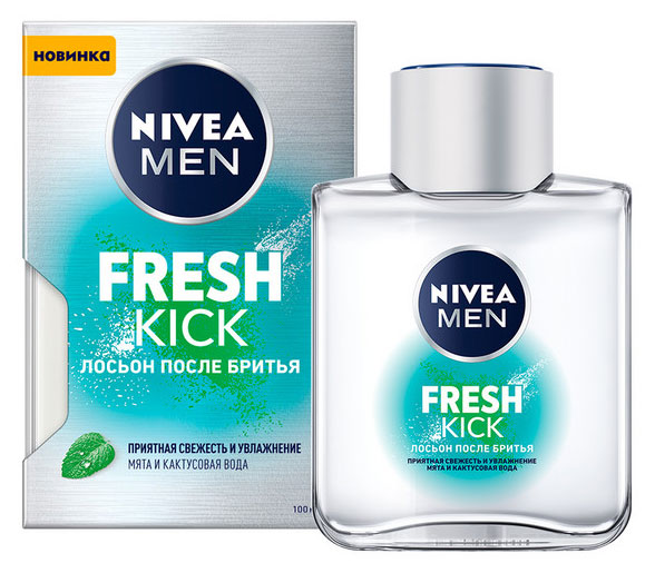 Лосьон после бритья NIVEA MEN Fresh Kick приятная свежесть с мятой, 100 мл